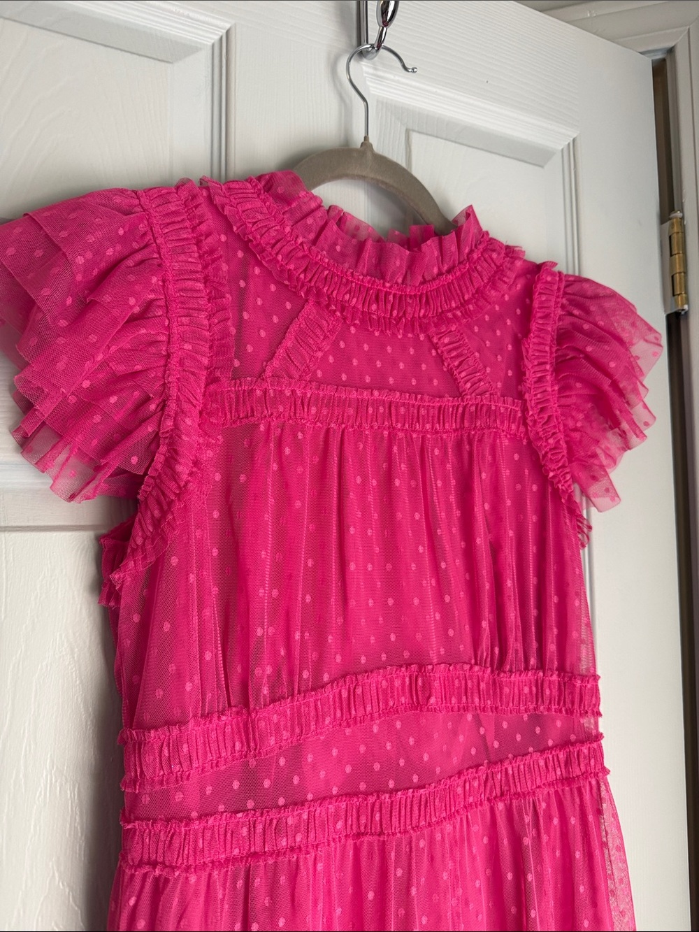 Boden Hot Pink Tiered Maxi Dress - Picture 7 of 17